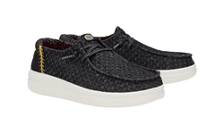 HEY DUDE WENDY RIE PERF CANVAS BLACK 